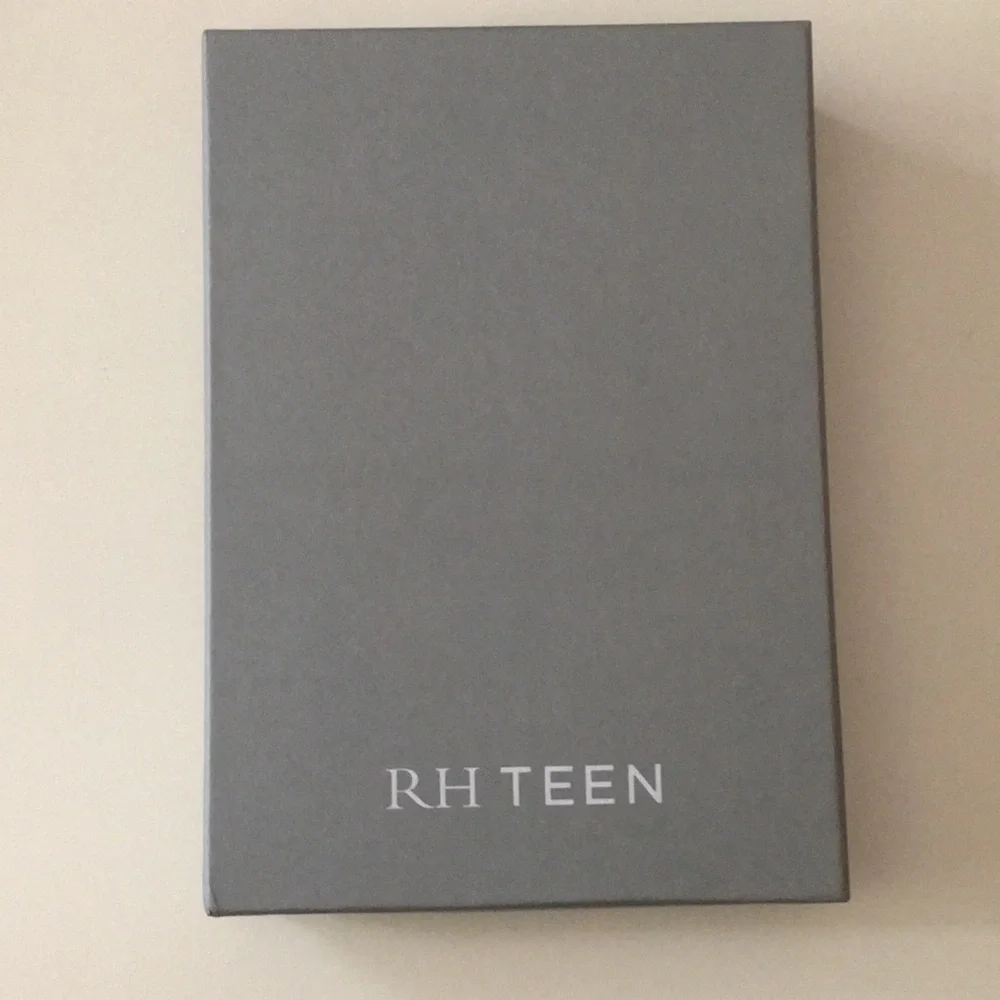 Restoration Hardware Black leather mini ipad cover
